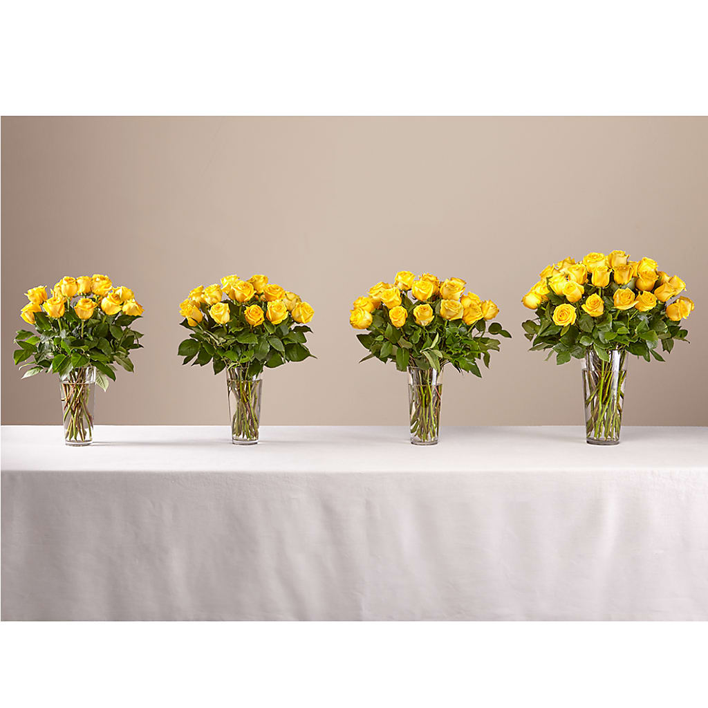 Long Stem Yellow Rose Bouquet – Creative Designs, Wilmington NC