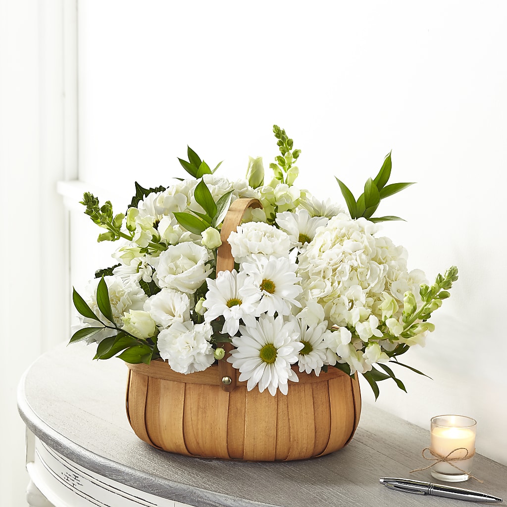 Pure Ivory Basket – Creative Designs, Wilmington NC
