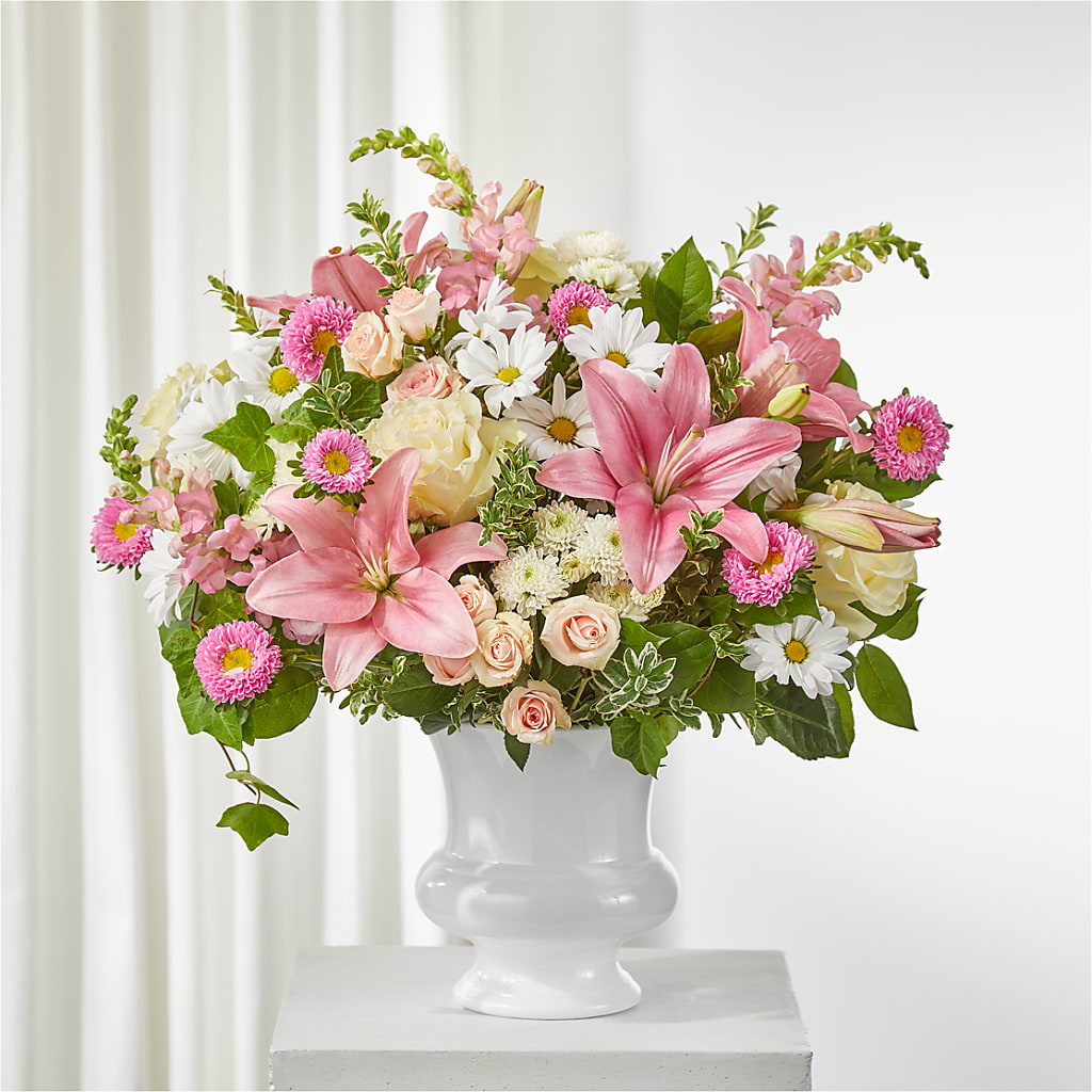 Empathetic Blooms Urn Arrangement – Creative Designs, Wilmington NC