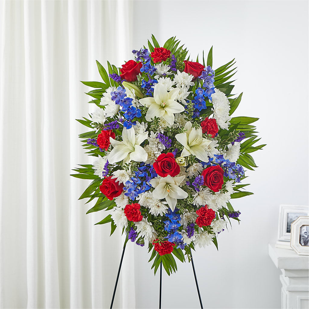 Cherished Service Standing Spray – Creative Designs, Wilmington NC