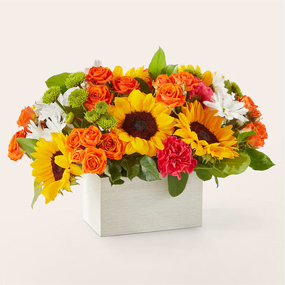 Sun-drenched Blooms Box Bouquet –  Creative Designs, Wilmington NC
