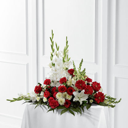 Crimson & White Arrangement –  Creative Designs, Wilmington NC