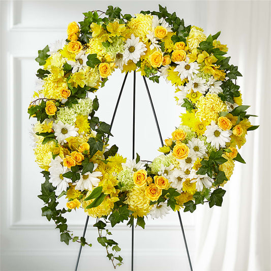 Golden Remembrance Wreath –  Creative Designs, Wilmington NC