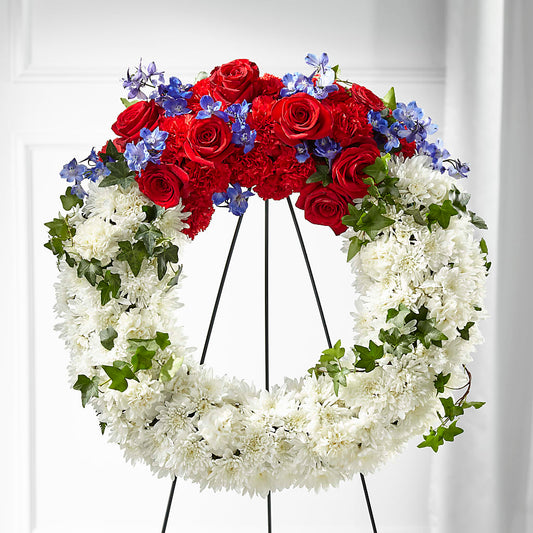 Patriotic Passion Wreath –  Creative Designs, Wilmington NC