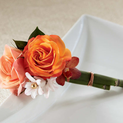 Sunset Dream Boutonniere –  Creative Designs, Wilmington NC
